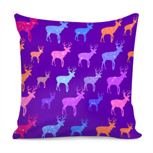 Colorful Elk Pillow Cover