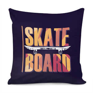 Art Skateboard Pillow Cover