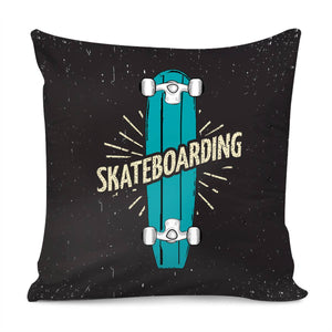 Cartoon Skateboard Pillow Cover