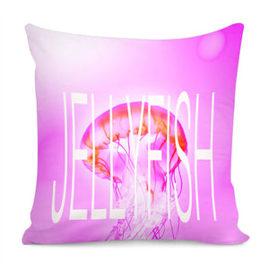 Pink Jellyfish Pillow Cover