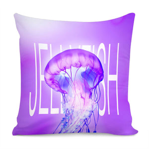 Purple Jellyfish Pillow Cover