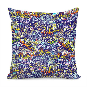 Graffiti Alphabet Pillow Cover