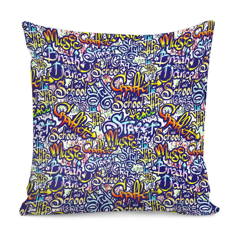 Image of Graffiti Alphabet Pillow Cover