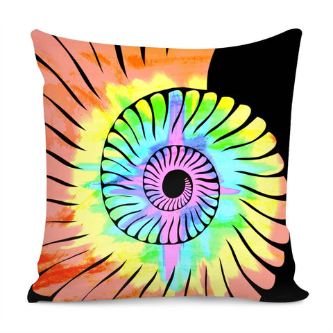 Image of Colorful Nautilus Pillow Cover