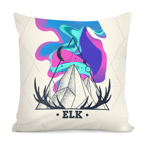 Elk Antlers Pillow Cover