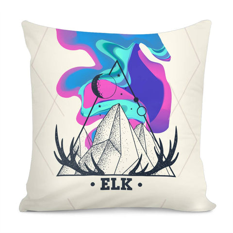 Image of Elk Antlers Pillow Cover