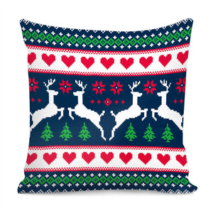 Christmas Elks Pillow Cover