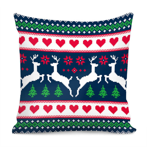 Image of Christmas Elks Pillow Cover