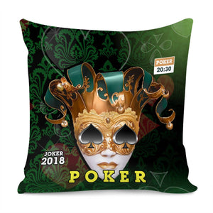 Poker Queen Pillow Cover