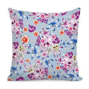 Skull & Roses Pillow Cover