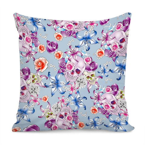 Image of Skull & Roses Pillow Cover