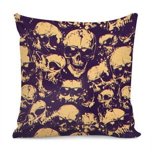 Glasses Skull Pillow Cover