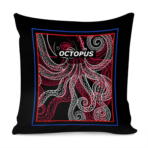 Octopus Animal Painting Pillow Cover