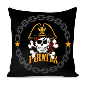 Pirate Skull Pillow Cover