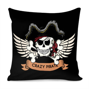 Pirate Skull Pillow Cover