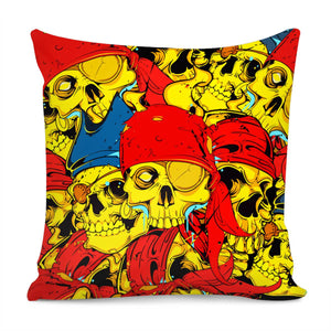 Pirate Skull Pillow Cover