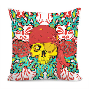 Pirate Skull Pillow Cover