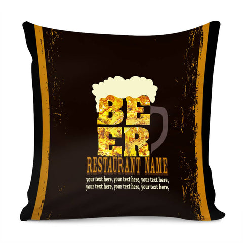 Image of Beer Pillow Cover