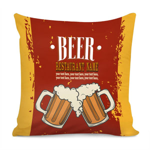 Beer Pillow Cover