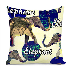 Elephant Pillow Cover