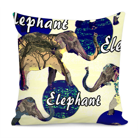 Image of Elephant Pillow Cover