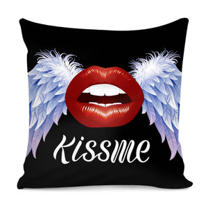 Red Lips Pillow Cover