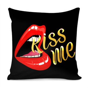 Red Lips Pillow Cover