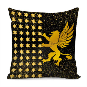Flying Lion Pillow Cover