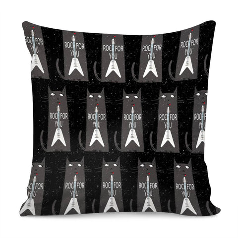 Image of Rock Cat Pillow Cover