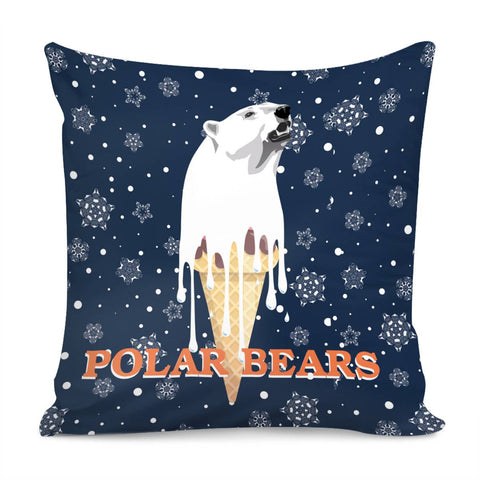Image of Polar Bear Pillow Cover