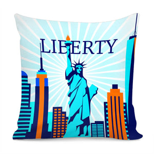 Statue Of Liberty Pillow Cover