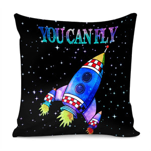 Spaceship Pillow Cover