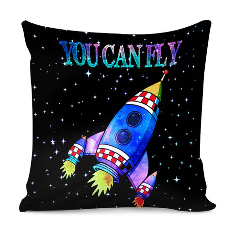 Image of Spaceship Pillow Cover