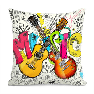 Guitar Pillow Cover