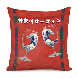 Kanagawa Surf Pillow Cover