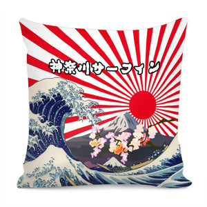 Kanagawa Surf Pillow Cover