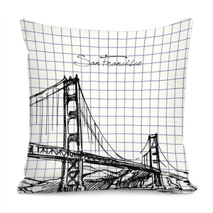 Golden Gate Bridge Pillow Cover