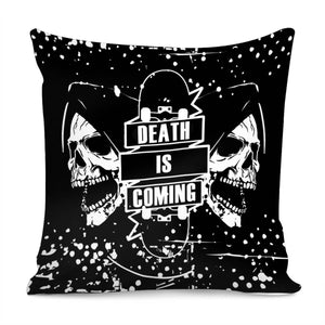 Death Skateboard Pillow Cover