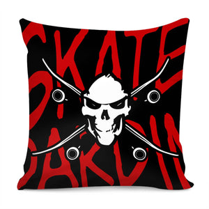 Death Skateboard Pillow Cover