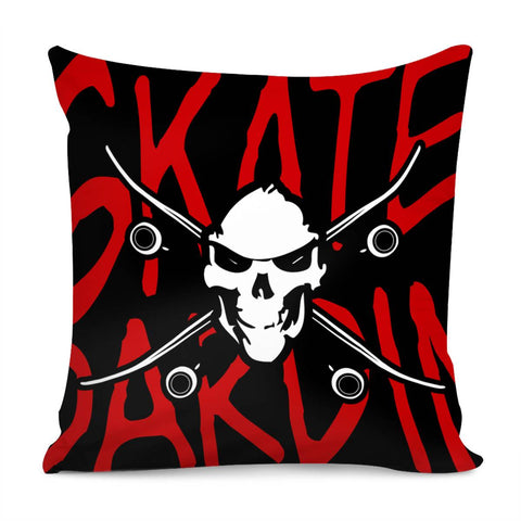 Image of Death Skateboard Pillow Cover