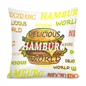 Hamburger Pillow Cover