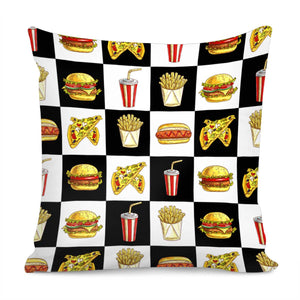 Hamburger Pillow Cover