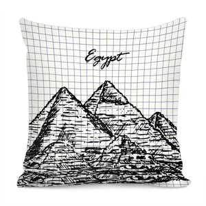 Egyptian Pyramids Pillow Cover