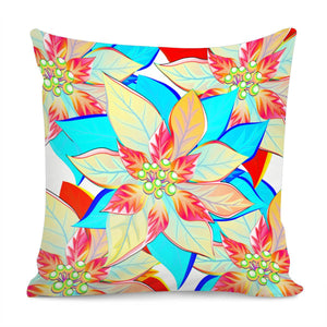 Christmas Flower Pillow Cover