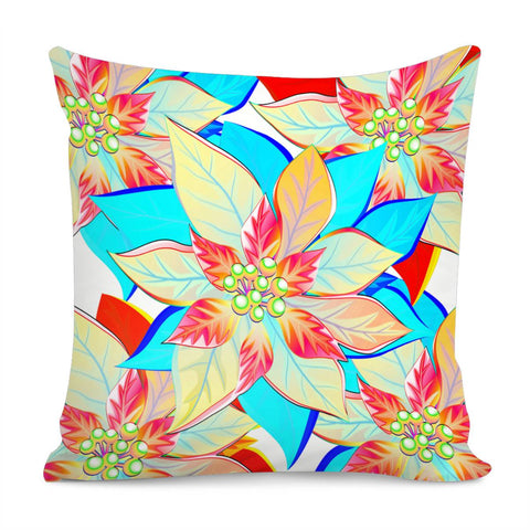 Image of Christmas Flower Pillow Cover