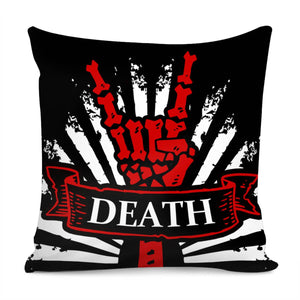 Devil Horn Gesture Pillow Cover