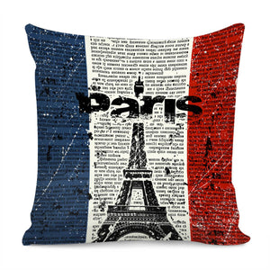 Eiffel Tower Pillow Cover