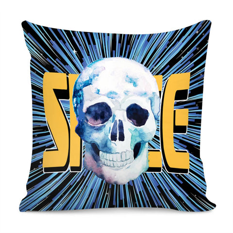 Image of Skull & Planet Pillow Cover