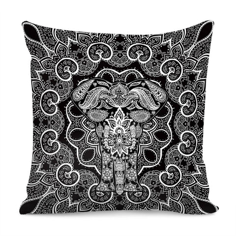 Image of Elephant & Mandala Pillow Cover