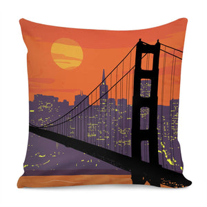 Golden Gate Bridge Pillow Cover